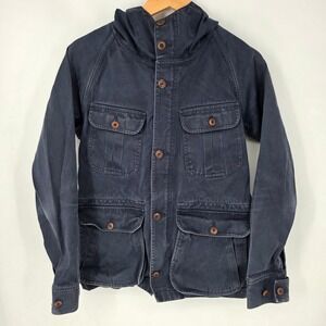 Wings + Horns Utility Chore Jacket Men S Navy Blue Full Zip Hooded Canada